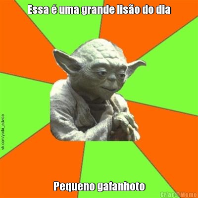 Essa � uma grande lis�o do dia Pequeno gafanhoto