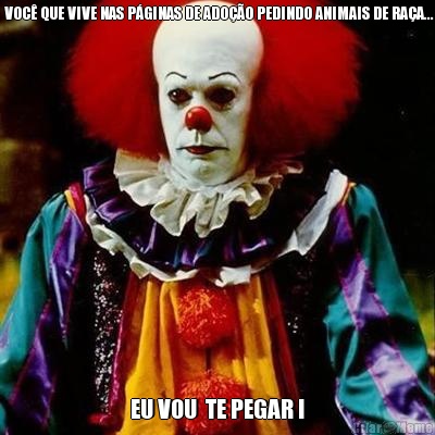  VOC� QUE VIVE NAS P�GINAS DE ADO��O PEDINDO ANIMAIS DE RA�A... EU VOU  TE PEGAR !