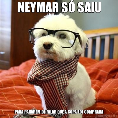 NEYMAR S� SAIU PARA PARAREM DE FALAR QUE A COPA FOI COMPRADA