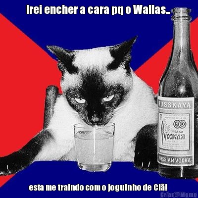 Irei encher a cara pq o Wallas...  esta me traindo com o joguinho de Cl�! 