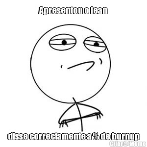 Apresentou o lean disse correctamente a % de burnup