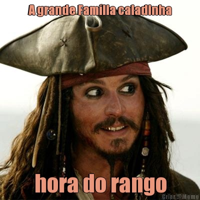 A grande Fam�lia caladinha hora do rango