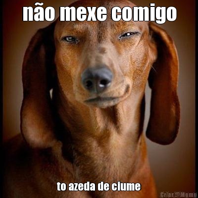 n�o mexe comigo to azeda de ciume