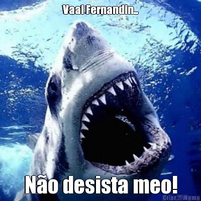 Vaai Fernandin... N�o desista meo!