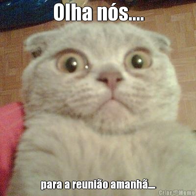 Olha n�s.... para a reuni�o amanh�.....