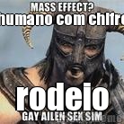 humano com chifre rodeio