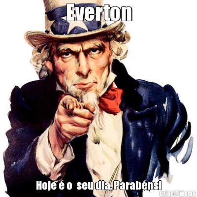 Everton Hoje � o  seu dia, Parab�ns!