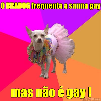 O BRADOG frequenta a sauna gay mas n�o � gay !