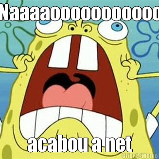 Naaaaooooooooooo acabou a net