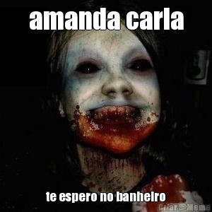 amanda carla te espero no banheiro