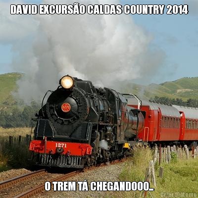 DAVID EXCURS�O CALDAS COUNTRY 2014 O TREM T� CHEGANDOOO...