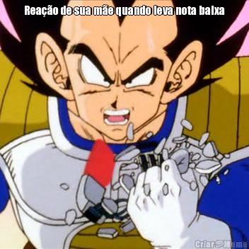 Rea��o de sua m�e quando leva nota baixa 