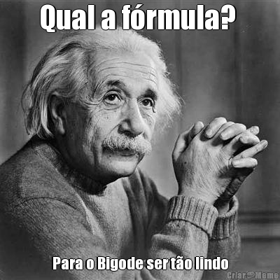 Qual a f�rmula?  Para o Bigode ser t�o lindo