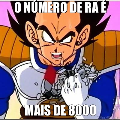 O N�MERO DE RA � MAIS DE 8000