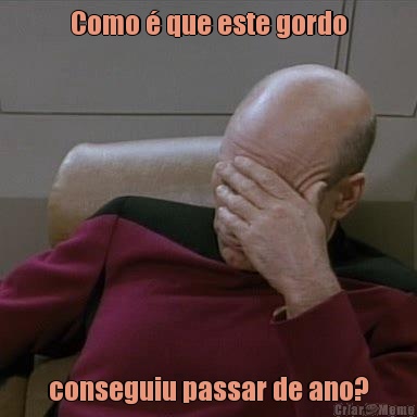 Como � que este gordo conseguiu passar de ano?