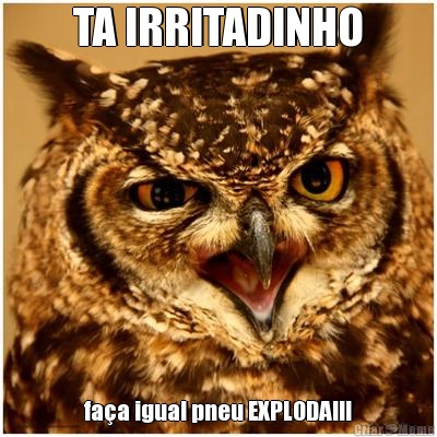 TA IRRITADINHO fa�a igual pneu EXPLODA!!!