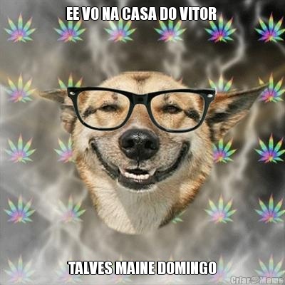 EE VO NA CASA DO VITOR  TALVES MAINE DOMINGO