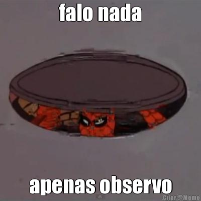 falo nada apenas observo