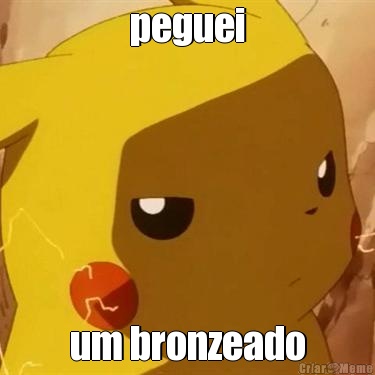 peguei um bronzeado
