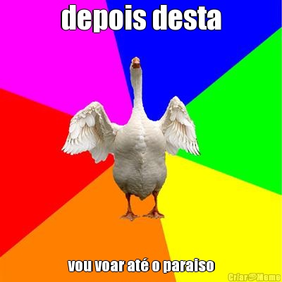 depois desta vou voar at� o paraiso