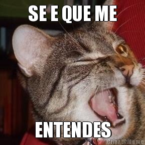 SE E QUE ME ENTENDES