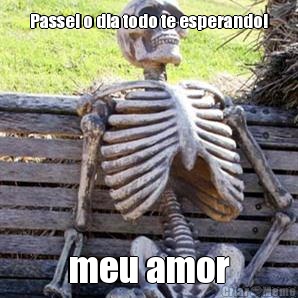 Passei o dia todo te esperando! meu amor