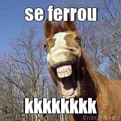 se ferrou kkkkkkkk