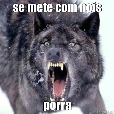 se mete com nois porra