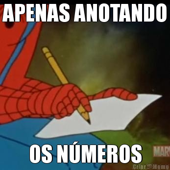 APENAS ANOTANDO OS N�MEROS