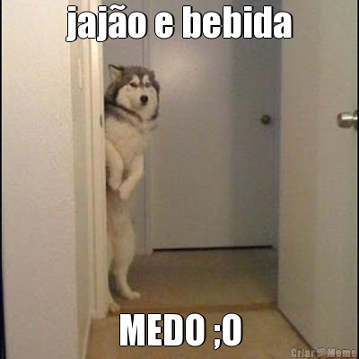 jaj�o e bebida MEDO ;O