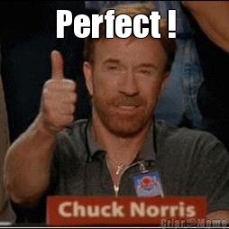 Perfect ! 