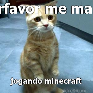 porfavor me mama jogando minecraft