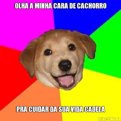 OLHA A MINHA CARA DE CACHORRO PRA CUIDAR DA SUA VIDA CADELA