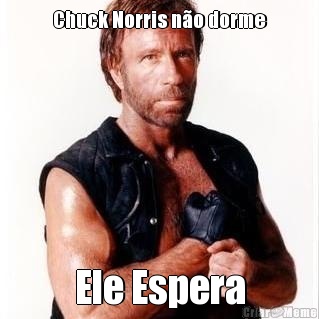 Chuck Norris n�o dorme Ele Espera