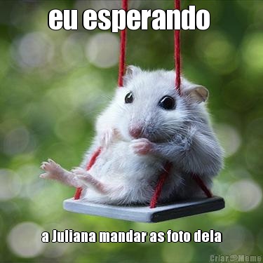 eu esperando  a Juliana mandar as foto dela