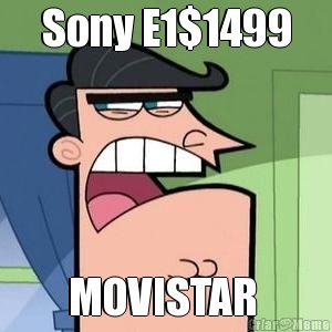 Sony E1$1499 MOVISTAR 
