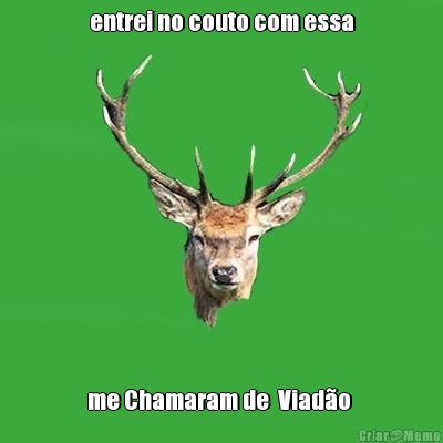 entrei no couto com essa me Chamaram de  Viad�o 