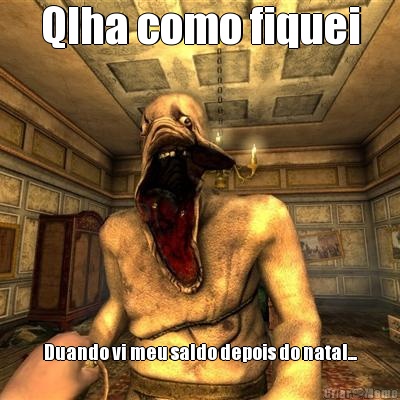 Qlha como fiquei Duando vi meu saldo depois do natal...