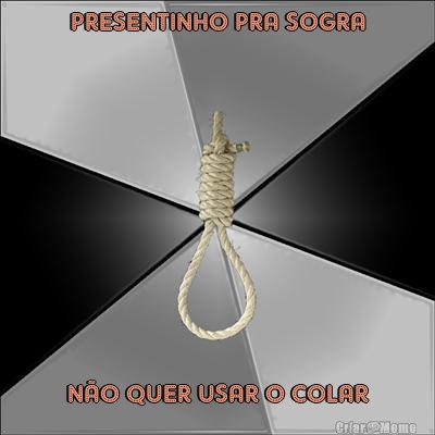 PRESENTINHO PRA SOGRA N�O QUER USAR O COLAR