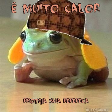 � MUITO CALOR PROTEJA SUA PERERECA