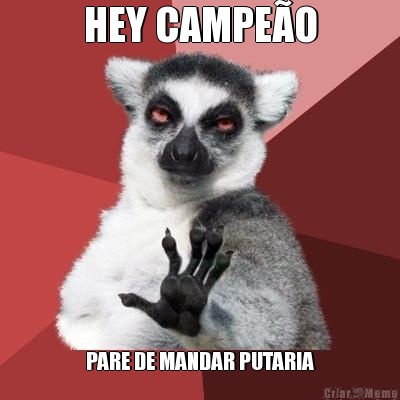 HEY CAMPE�O PARE DE MANDAR PUTARIA