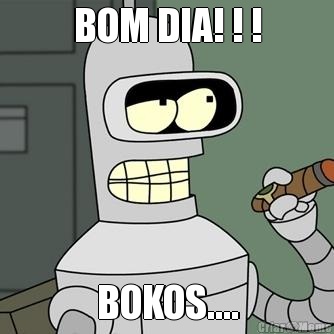 BOM DIA! ! ! BOKOS....