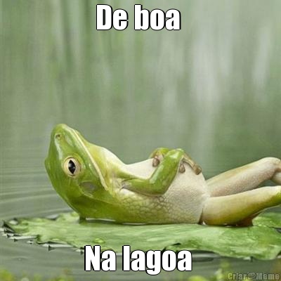 De boa  Na lagoa 