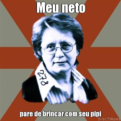 Meu neto pare de brincar com seu pipi