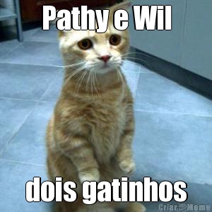 Pathy e Wil dois gatinhos