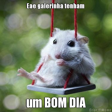 Eae galerinha tenham  um BOM DIA