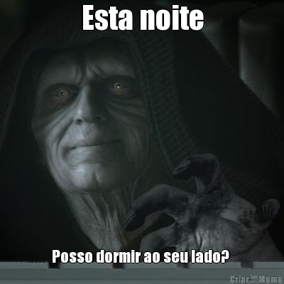 Esta noite Posso dormir ao seu lado? 