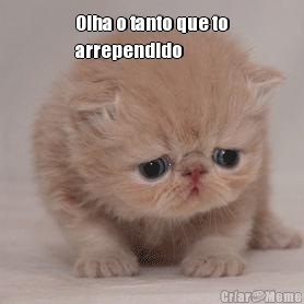 Olha o tanto que to
arrependido 