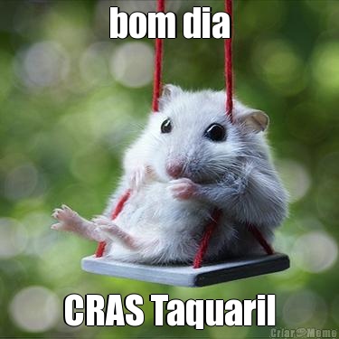 bom dia CRAS Taquaril