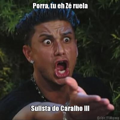 Porra, tu eh Z� ruela Sulista do Caralho !!!